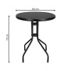 Zahradní stolek 60 cm SPRINGOS BISTRO BLACK černý