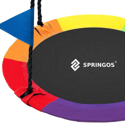 Zahradní houpačka 110 cm SPRINGOS SN028 ČAPÍ HNÍZDO multicolor