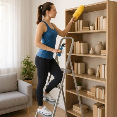 Ocelové schůdky 5 stupňů SPRINGOS LD0096