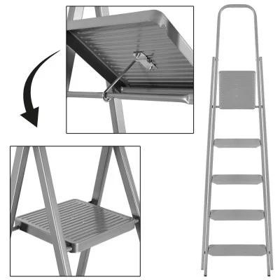 Ocelové schůdky 5 stupňů SPRINGOS LD0096