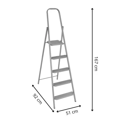 Ocelové schůdky 5 stupňů SPRINGOS LD0096