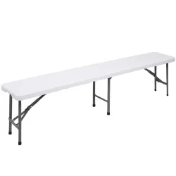 Zahradní lavice 183x30 cm SPRINGOS GF0094 bílá