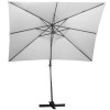 Zahradní slunečník 290x390 cm SPRINGOS GU0048 světle šedý