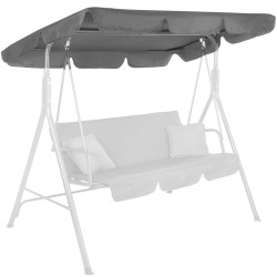 Stříška pro zahradní houpačky 165x110 cm SPRINGOS GS0013R šedá