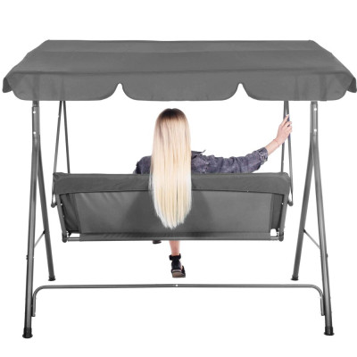 Stříška pro zahradní houpačky 165x110 cm SPRINGOS GS0013R šedá