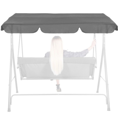 Stříška pro zahradní houpačky 165x110 cm SPRINGOS GS0013R šedá