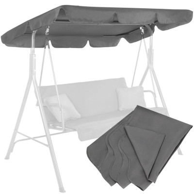 Stříška pro zahradní houpačky 220x115 cm cm SPRINGOS GS0003R šedá
