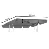 Stříška pro zahradní houpačky 220x115 cm cm SPRINGOS GS0003R šedá