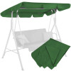 Stříška pro zahradní houpačky 165x110 cm SPRINGOS GS1005 zelená