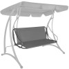 Potah sedáku pro zahradní houpačky 110x90 cm SPRINGOS GS1004 šedý