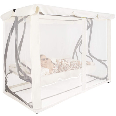 Moskytiéra pro zahradní houpačky 165x680 cm SPRINGOS GS0025M béžová