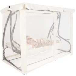 Moskytiéra pro zahradní houpačky 165x680 cm SPRINGOS GS0025M béžová