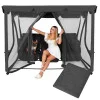 Moskytiéra pro zahradní houpačky 165x680 cm SPRINGOS GS0026M šedá