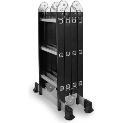 Multifunkční žebřík 4x3 příčky + podlážka DRABEST DU4x3 STEEL 125 kg