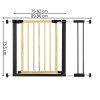 Bezpečnostní zábrana 75-96 cm SPRINGOS BABYLOCK hnědáčerná
