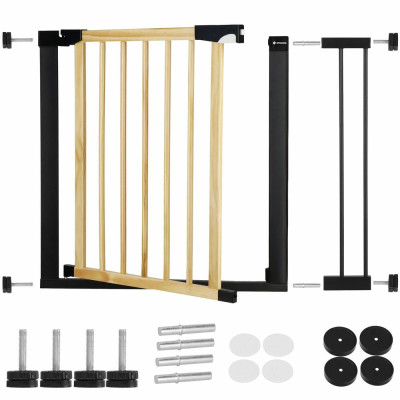Bezpečnostní zábrana 75-96 cm SPRINGOS BABYLOCK hnědáčerná