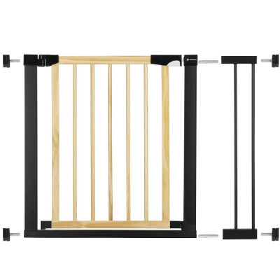 Bezpečnostní zábrana 75-96 cm SPRINGOS BABYLOCK hnědáčerná