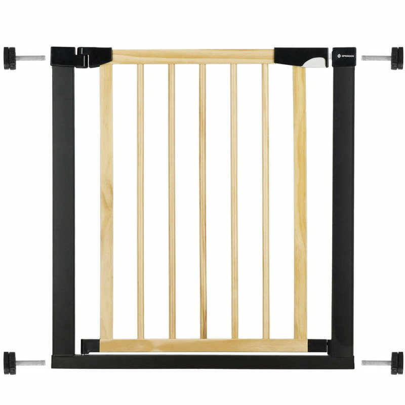 Bezpečnostní zábrana 75-82 cm SPRINGOS BABYLOCK hnědáčerná Bezpečnostní zábrana 75-82 cm SPRINGOS BABYLOCK hnědáčerná