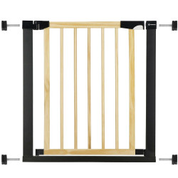 Bezpečnostní zábrana 75-82 cm SPRINGOS BABYLOCK hnědáčerná
