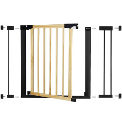 Bezpečnostní zábrana 75-103 cm SPRINGOS BABYLOCK hnědáčerná