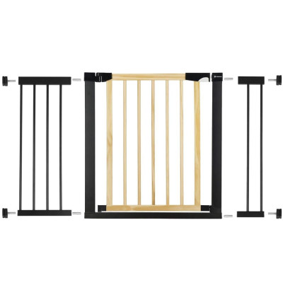 Bezpečnostní zábrana 75-124 cm SPRINGOS BABYLOCK hnědáčerná