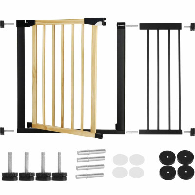 Bezpečnostní zábrana 75-110 cm SPRINGOS BABYLOCK hnědáčerná
