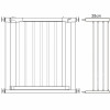 Bezpečnostní zábrana 75-110 cm SPRINGOS BABYLOCK hnědáčerná