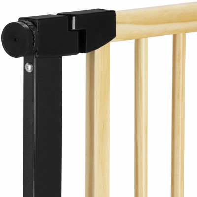 Bezpečnostní zábrana 75-110 cm SPRINGOS BABYLOCK hnědáčerná