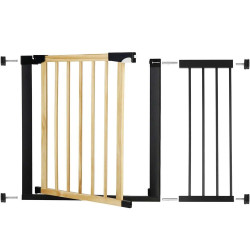 Bezpečnostní zábrana 75-110 cm SPRINGOS BABYLOCK hnědáčerná