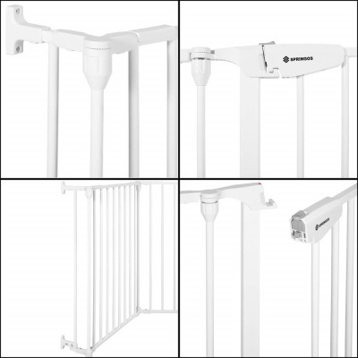 Bezpečnostní zábrana nastavitelná 318 cm SPRINGOS BABYLOCK bílá