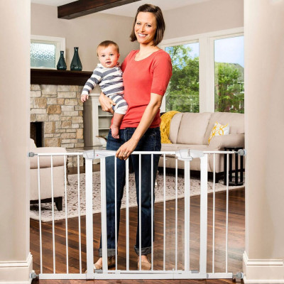 Bezpečnostní zábrana 75-120 cm SPRINGOS BABYLOCK bílá