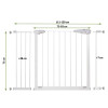 Bezpečnostní zábrana 75-120 cm SPRINGOS BABYLOCK bílá