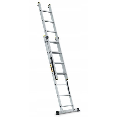 Hliníkový žebřík 2x7 příček dvoudílný DRABEST DW2-7 PRO