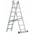 Hliníkový žebřík 2x7 příček dvoudílný DRABEST DW2-7 PRO