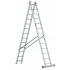 Profesionální víceúčelový žebřík se stabilizátorem, 2x13 příček, délka žebříku 5,64 m, max. pracovní výška 6,55 m, nosnost 150 kg. Certifikace TÜV Rheinland, EN 131 pro profi použití.