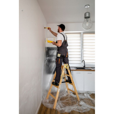 Dřevěné malířské štafle 2x4 stupně oboustranné DRABEST DREW 2x4 PRO