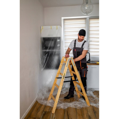 Dřevěné malířské štafle 2x4 stupně oboustranné DRABEST DREW 2x4 PRO
