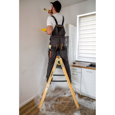 Dřevěné malířské štafle 2x4 stupně oboustranné DRABEST DREW 2x4 PRO