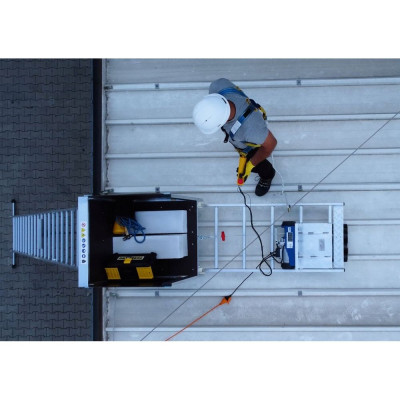 Stavební výtah pro fotovoltaiku 12,5 m DRABEST WT-12-PV PRO