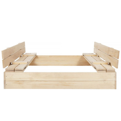 Dětské pískoviště s krytem 120x120 cm SPRINGOS ZUZA 120N + podložka