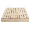 Dětské pískoviště s krytem 120x120 cm SPRINGOS ZUZA 120N + podložka