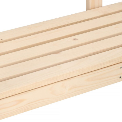 Zahradní lavička 119 cm SPRINGOS FLORA přírodní