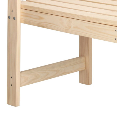Zahradní lavička 119 cm SPRINGOS FLORA přírodní