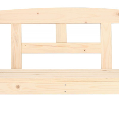 Zahradní lavička 119 cm SPRINGOS FLORA přírodní