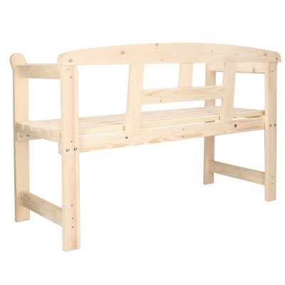 Zahradní lavička 119 cm SPRINGOS FLORA přírodní