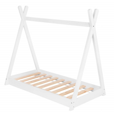 Dětská teepee postel SPRINGOS TIPI bílá