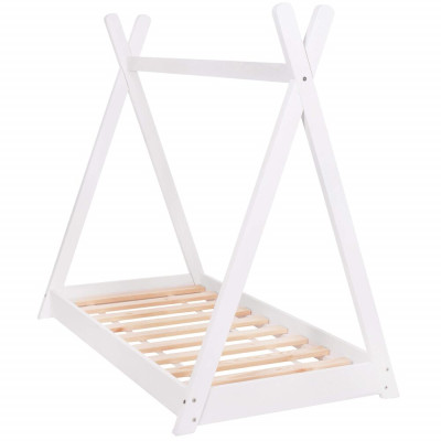 Dětská teepee postel SPRINGOS TIPI bílá