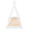 Dětská teepee postel SPRINGOS TIPI bílá