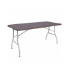 Skládací cateringový stůl 180x74 cm SPRINGOS RAUT GF0055 hnědý