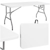 Skládací cateringový stůl 180x74 cm SPRINGOS RAUT GF0108 bílý